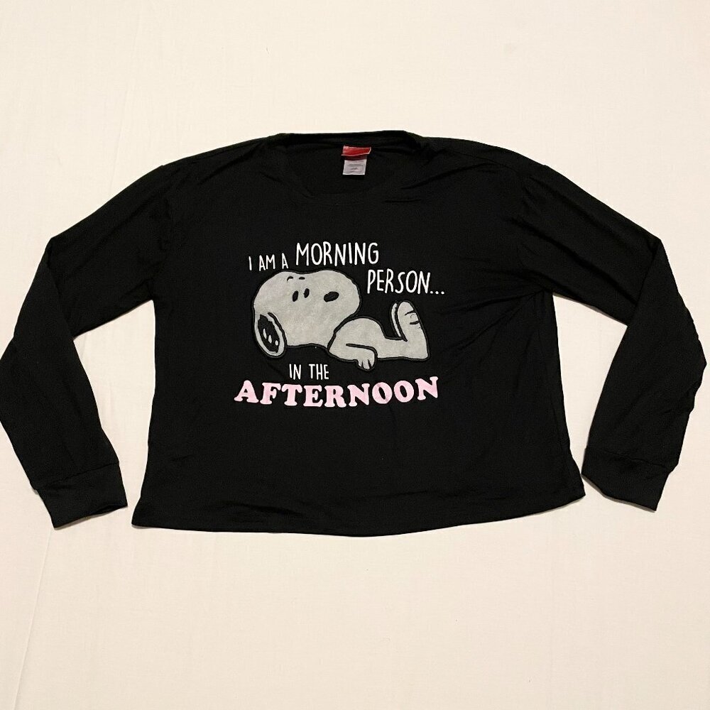 Snoopy Long Sleeve Shirt Womens Size Small Peanuts